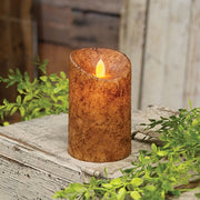 Burnt Ivory Real Motion Timer Pillar - 5"