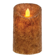 Burnt Ivory Real Motion Timer Pillar - 5"