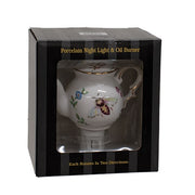 Porcelain Spring Floral Bee Teapot Nightlight