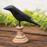 Wooden Crow Pedestal - 5.75"H
