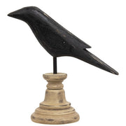 Wooden Crow Pedestal - 5.75"H