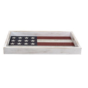 American Flag Wooden Tray