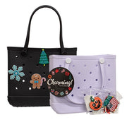 Tote With 12 Seasonal Charms  (2 Count Assortment)