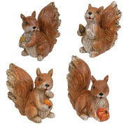 Resin Harvest Squirrel  (4 Count Assortment)