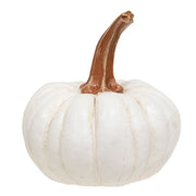 Resin Carved Look Pumpkin - 5"H  (3 Count Assortment)