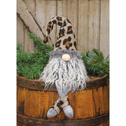 Leopard Print Dangle Leg Gnome