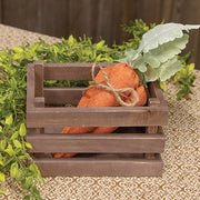 Herringbone Orange Fabric Carrots (Set of 3)