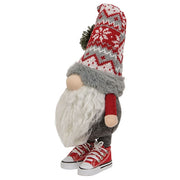 Nordic Red/Gray Gnome with Trendy Shoes