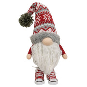 Nordic Red/Gray Gnome with Trendy Shoes
