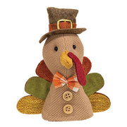 Stuffed Mini Fabric Turkey with Buttons