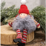 Girl with Fur Body Ornament