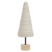 Cream Felted Wool Tree - 12"H