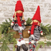 Gray Nordic Knit Boy and Girl (2 Count Assortment)