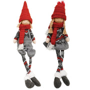 Gray Nordic Knit Boy and Girl (2 Count Assortment)