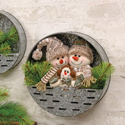 Cozy Brown Snowman Family