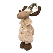 Fuzzy Tan Vest Reindeer with Extendable Legs