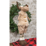 Fuzzy Tan Vest Reindeer with Extendable Legs