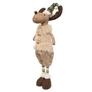 Fuzzy Tan Vest Reindeer with Extendable Legs