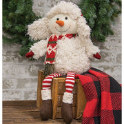 Nordic Diamond Sweater Dangle Leg Snowman