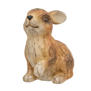 Carved Look Resin Bunny Sitter - 5.5"H