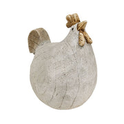 Carved Look Resin Looking Up Chicken Sitter