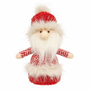 Red Chevron Santa Gnome Sitter