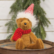 Red Chevron Santa Hat Bear