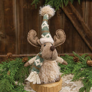 Teal Nordic Print Reindeer