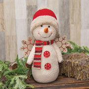 Angel Snowman with Santa Hat