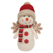 Angel Snowman with Santa Hat
