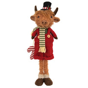 Standing Christmas Highland Cow