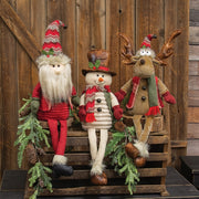 Dangle Leg Santa - Snowman - and Reindeer  (3 Count Assortment)