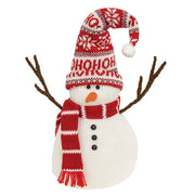 Ho Ho Ho Plush Snowman Sitter