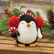 Plush Penguin with Candy Cane