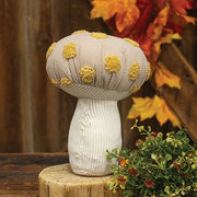 Cream Polka Dot Mushroom Sitter