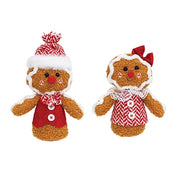 Mr. and Mrs. Gingerbread Sitter  (2 Count Assortment)