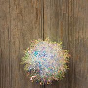 Opalescent Tinsel Ball Ornament - 4.5