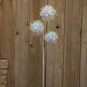 Opalescent Tinsel Balls Spray - 27"