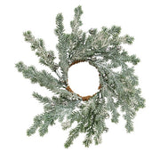 Snowy Silver Bells Candle Ring - 3.5"