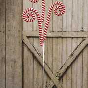 Soft Knit Peppermint Twist Trio Plant Poke - 29"H