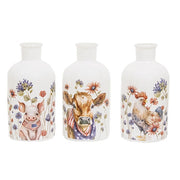 Stars & Stripes Farm Animal Glass Bottle  (3 Count Assortment)