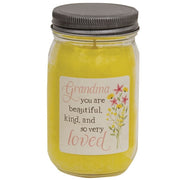 Grandma You are Beautiful Lemon Cookie Pint Jar Candle (Pack of 12)