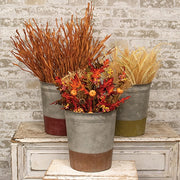 Painted Metal Sap Bucket  (3 Count Assortment)