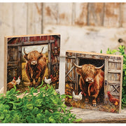 Highland & Hens Square Block - 6"  (2 Count Assortment)