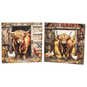 Highland & Hens Square Block - 6"  (2 Count Assortment)