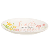 Friends Are the Sunshine In Your Heart Resin Trinket Tray