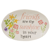 Friends Are the Sunshine In Your Heart Resin Trinket Tray