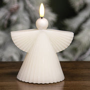 Ivory Angel LED Timer Candle - 6"