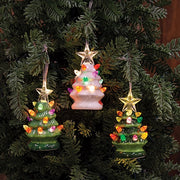 Ceramic Tree Glow Ornament  (3 Count Assortment)