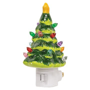 Ceramic Christmas Tree Nightlight  (4 Count Assortment)
